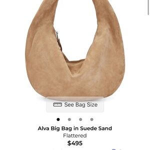 Flattered Suede Shoulder Bag - Sand